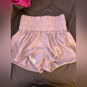 light purple free people way home shorts